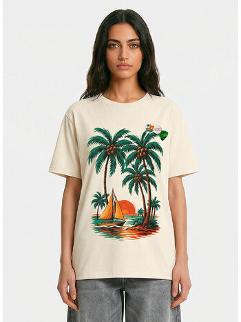 T-SHIRT TRUCKER COCO, NATURAL, small