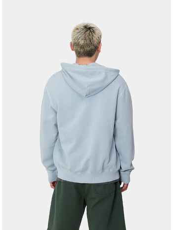 FELPA HOODIE DUSTER SCRIPT, 0W9GD MISTY SKY, small