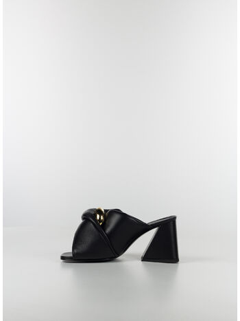 SANDALI TWISTED HEEL CHAIN, 999 BLACK, small