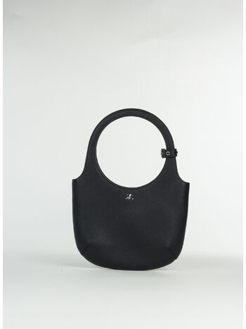BORSA HOLY GRAINED LEATHER, 9999 BLACK, small
