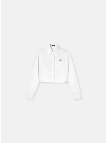 CAMICIA INFORMAL BAROQUE COTTON, 1W000 OPTICAL WHITE, small