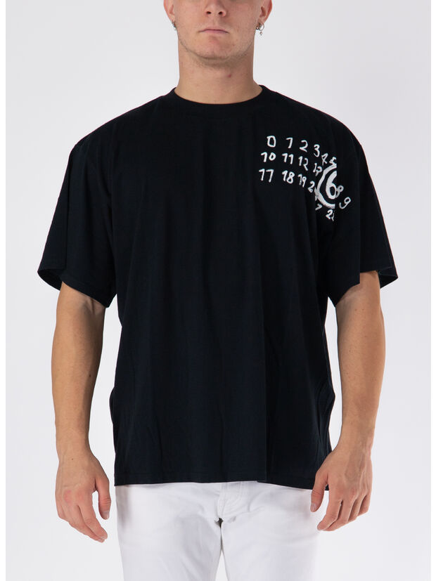 T-SHIRT GIROCOLLO CON STAMPA, 900, large