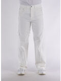 JEANS TWISTED DENIM BAGGY FIT IN DENIM, 01 OPTIC WHITE, thumb