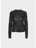 TOP SEQUINS BUBBLE, 100 BLACK, thumb