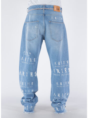 JEANS DESTROYED BATTEN JEAN, BLU BLUE, small