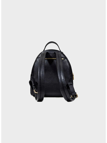 ZAINO TRAPUNTATO CON MAXI LOGO, 000 NERO, small