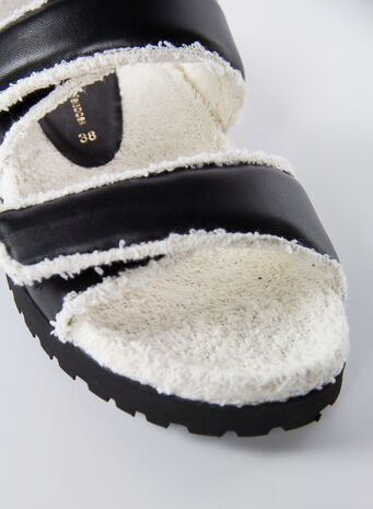 SANDALO DOUBLE STRAP PLATFORM, A127BLACK, small