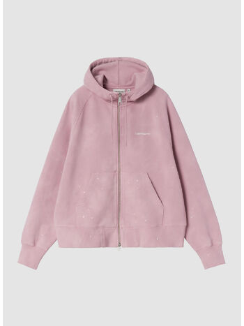 FELPA HOODED PAINTER JACKET, 2P8EJ Hortensia, destroy wash, splatter, small