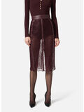 GONNA IN PIZZO FLOREALE, EA4 MERLOT, thumb