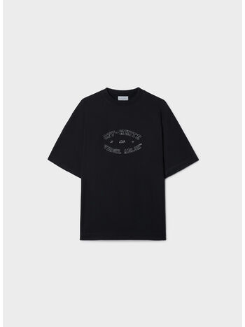 T-SHIRT COLLEGE SKATE, 1001 BLACK WHITE, small