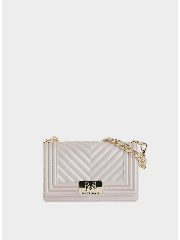 BORSA 26W FLAT S, MLG MILK / LIGHT GOLD, medium