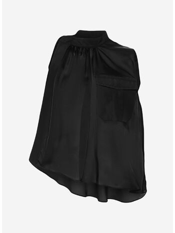 CAMICIA FABRIC COMBO, 001 BLACK, small
