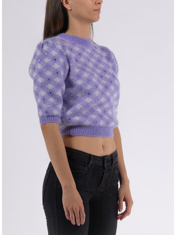 PULLOVER IN MAGLIA VICHY, , small