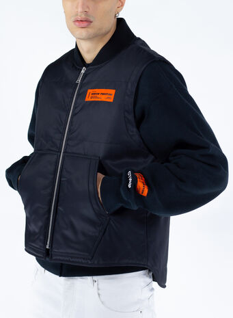 GILET HP EAGLE PRINT NYLON, 1022BLACKORANGE, small