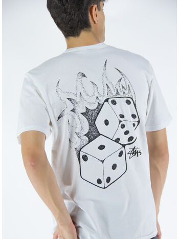T-SHIRT FIRE DICE, WHITE, small