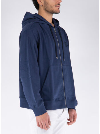FELPA HOODIE CON ZIP, B0339, small