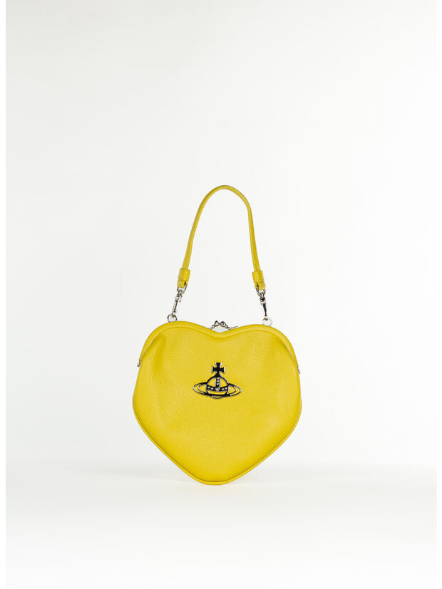 BORSA BELLE HEART FRAME, E406 YELLOW, large