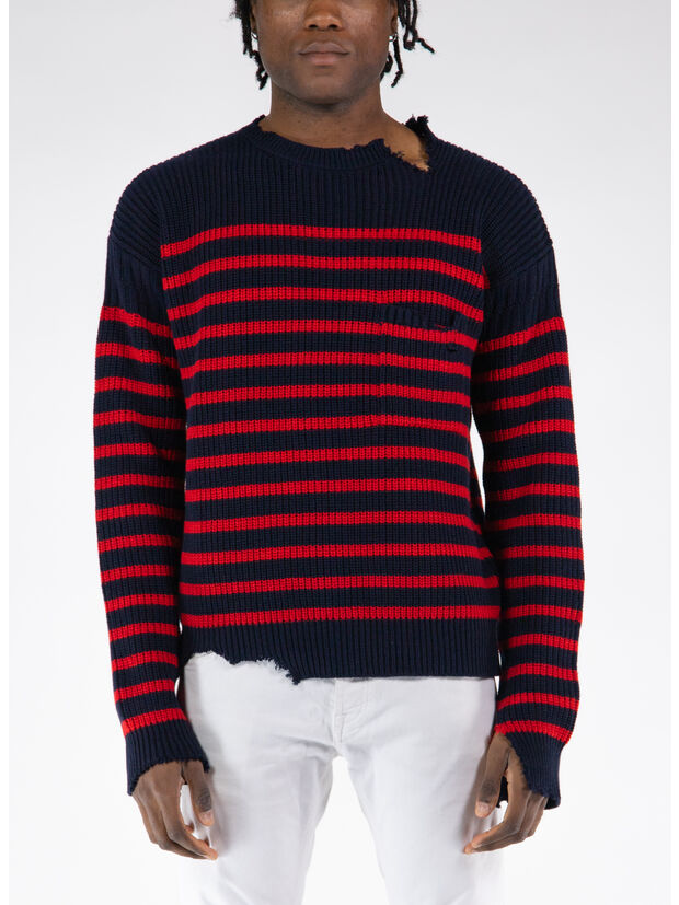 MAGLIONE A RIGHE, RGB94 BLUMARINE, large