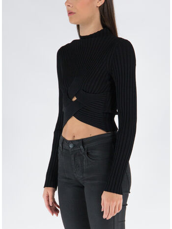 MAGLIONE CORTO TECHNICAL, 1000 BLACK, small