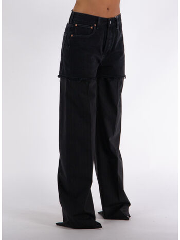 JEANS PALAZZO DARK DENIM, 961, small