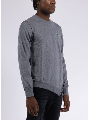 CDG PULLOVER KNIT X LACOSTE, GREY, small