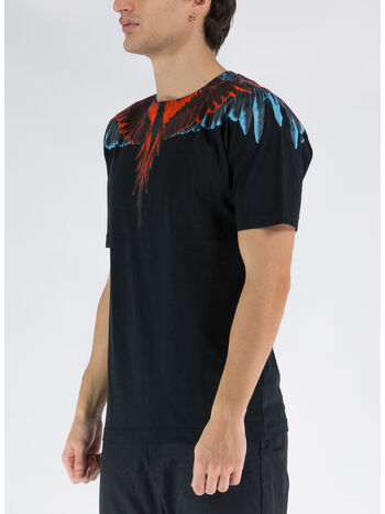 T-SHIRT ICON WINGS, 1025 BLACK RED, small