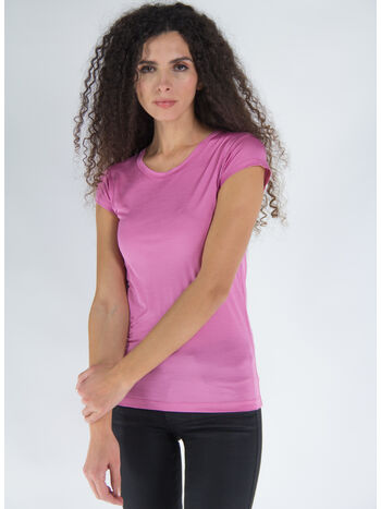 T-SHIRT SILK JERSEY FITTED, DP152 ROSEBLOOM, small