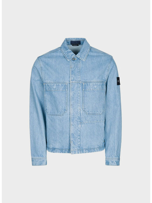 JACKET BIKER, VJ204 BLUE LIGHT WASH, medium