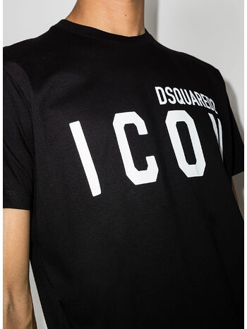 T-SHIRT ICON, 980 BLACK/WHITE, small