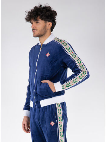 FELPA VELOUR LAUREL, NAVY, small
