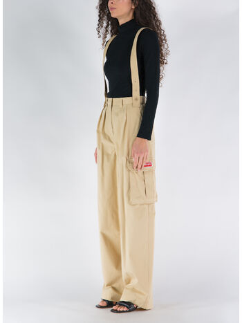 SALOPETTE KENZO PARIS CARGO TROUSERS, 11 BEIGE, small