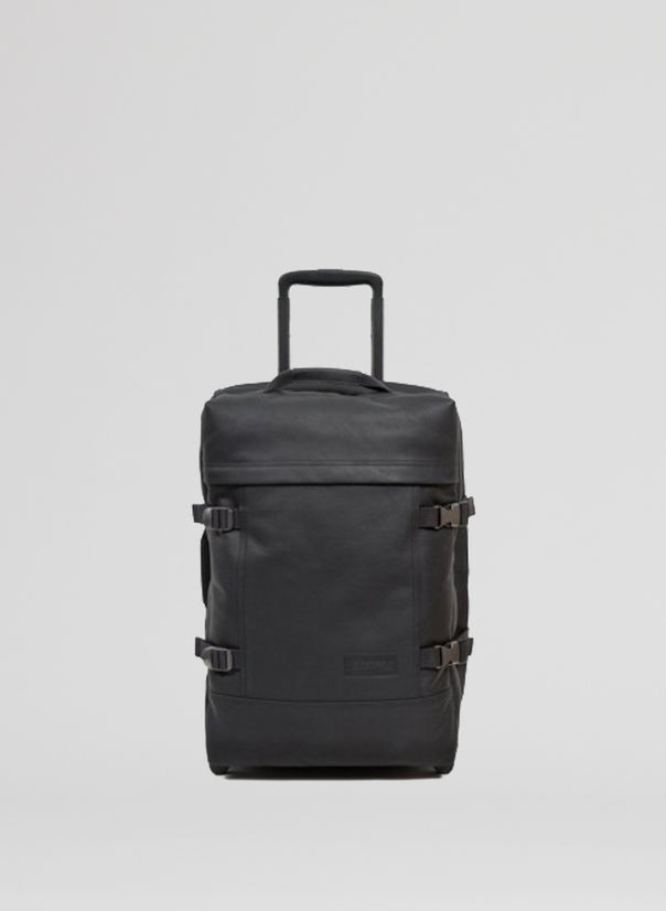 TROLLEY TRANVERZ LEATHER, BLACK, large