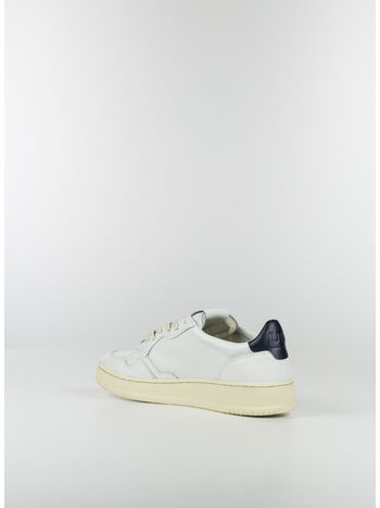 SCARPA LOW IN PELLE BIANCO, LL12 WHITENAVY, small