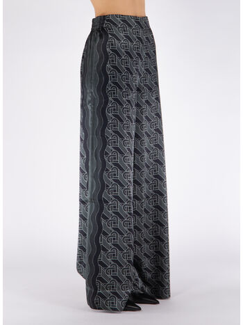 PANTALONE PRINTED, 02 HEART MONOGRAMME BLACK, small