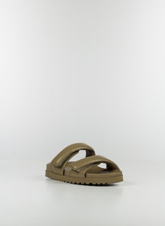 SANDALO PLATFORM DOPPIO CINTURINO PERNI 11 MUD, 4199CAFE, small