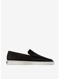 MOCASSINO IN SUEDE, 001 BLACK, thumb