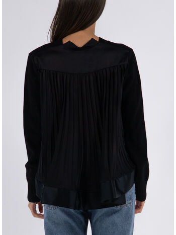 CARDIGAN WOOL KNIT, 001 BLACK, small
