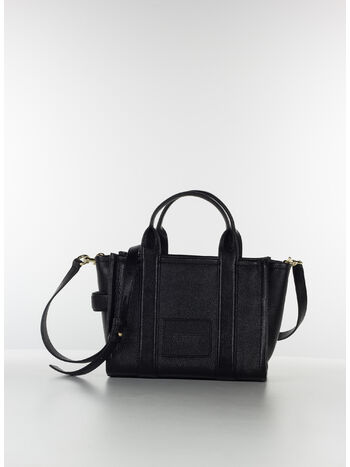 BORSA THE LEATHER SMALL TOTE, 001 BLACK, small