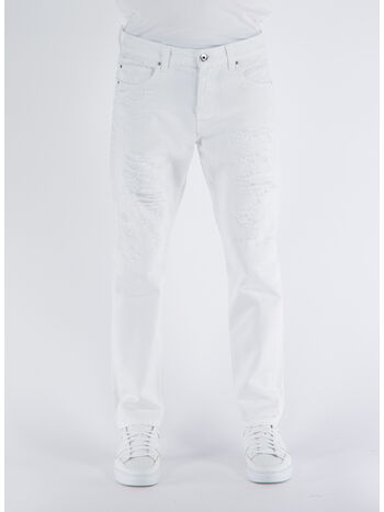 JEANS DESTROYED WHITE DENIM, W22 WHITE, small