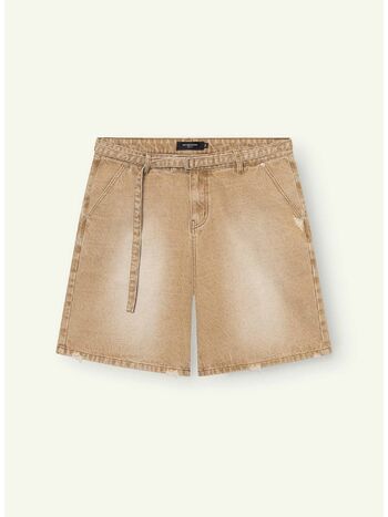 SHORT FLORAYNE, BROWN, small
