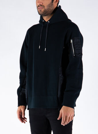 FELPA SPONGE SWEAT X MA-1 HO, BLACKXBLACK002, small