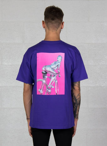 T-SHIRT HUF X SORAYAMA RIDE TEE, 500PURPLE, small