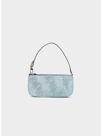 BORSA RACHEL DENIM STUD LEATHER, DNM DENIM, small