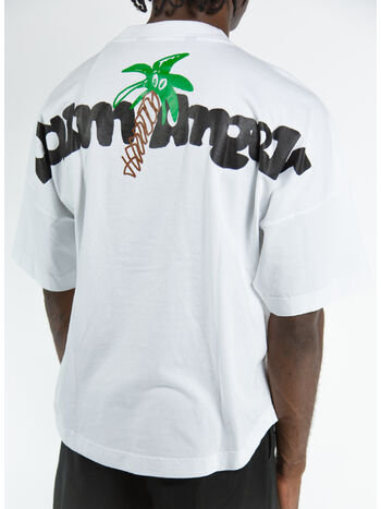 T-SHIRT "SKETCHY " OVER TEE, 0110 WHITE BLACK, small