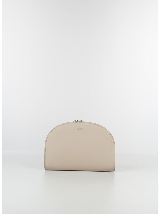 BORSA CLUTCH DEMI-LUNE, LAL MOON GREY, large