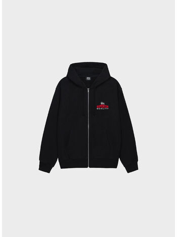 FELPA FULL ZIP SUPERIOR QUALITY, 0001 BLACK, small