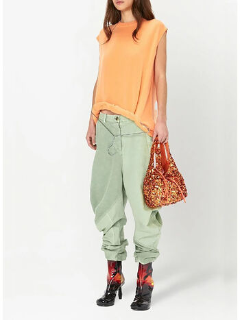 BORSA TOTE CON PAILLETTES MINI, 429 ORANGE, small