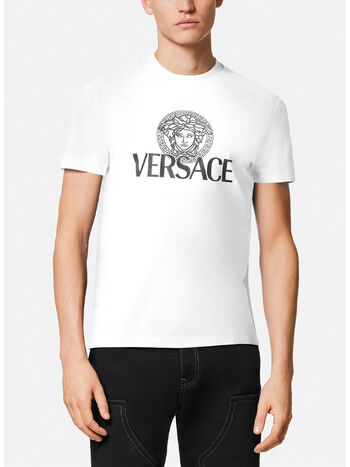 T-SHIRT IN JERSEY DI COTONE, 1W000, small