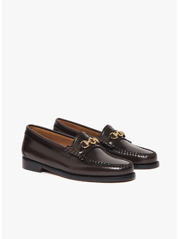 MOCASSINO WEEJUN LIANNA SNAFFLE, OCH CHOCOLATE LTHR, small