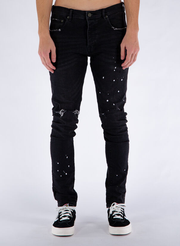 JEANS P001 BLACK OVER SPRAY, , large